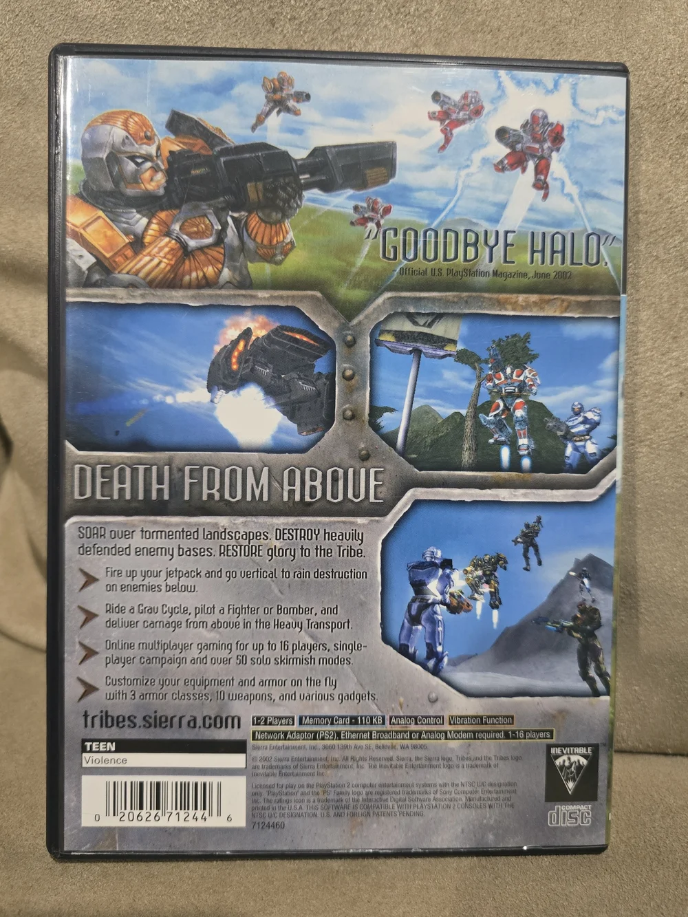 Sony PlayStation 2 Tribes: Aerial Assault PS2 Game
